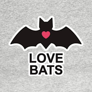 Love Bats Heart T-Shirt